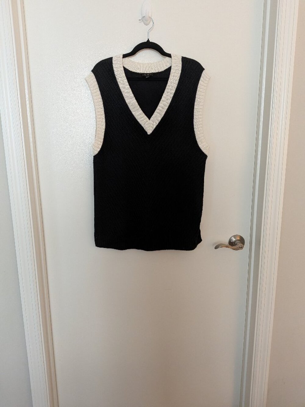 TALBOTS - Cotton + Linen V-neck Sweater Vest - XL